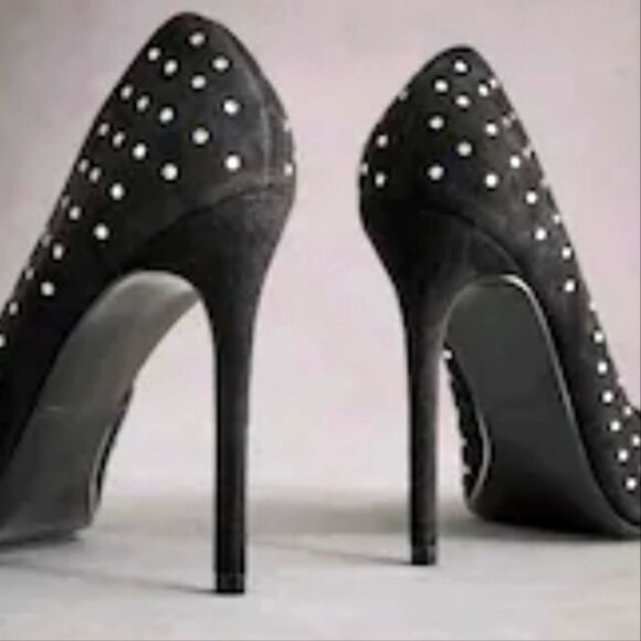 MARC FISHER JEWEL STUDDED EMBELLISHMENTS HIGH HEEL PEEP-TOE PUMP - Picture 1 of 16